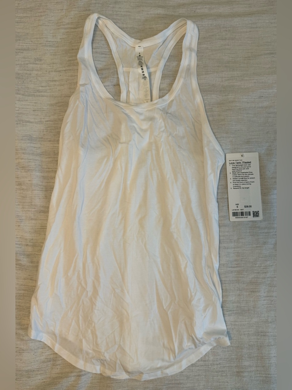 Lululemon Love Tank *Pleated